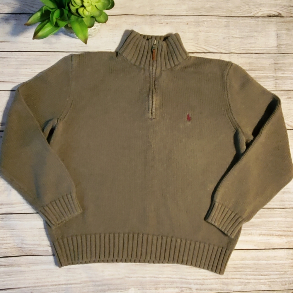 POLO RALPH LAUREN XL 1/4 Zip Pullover Sweater